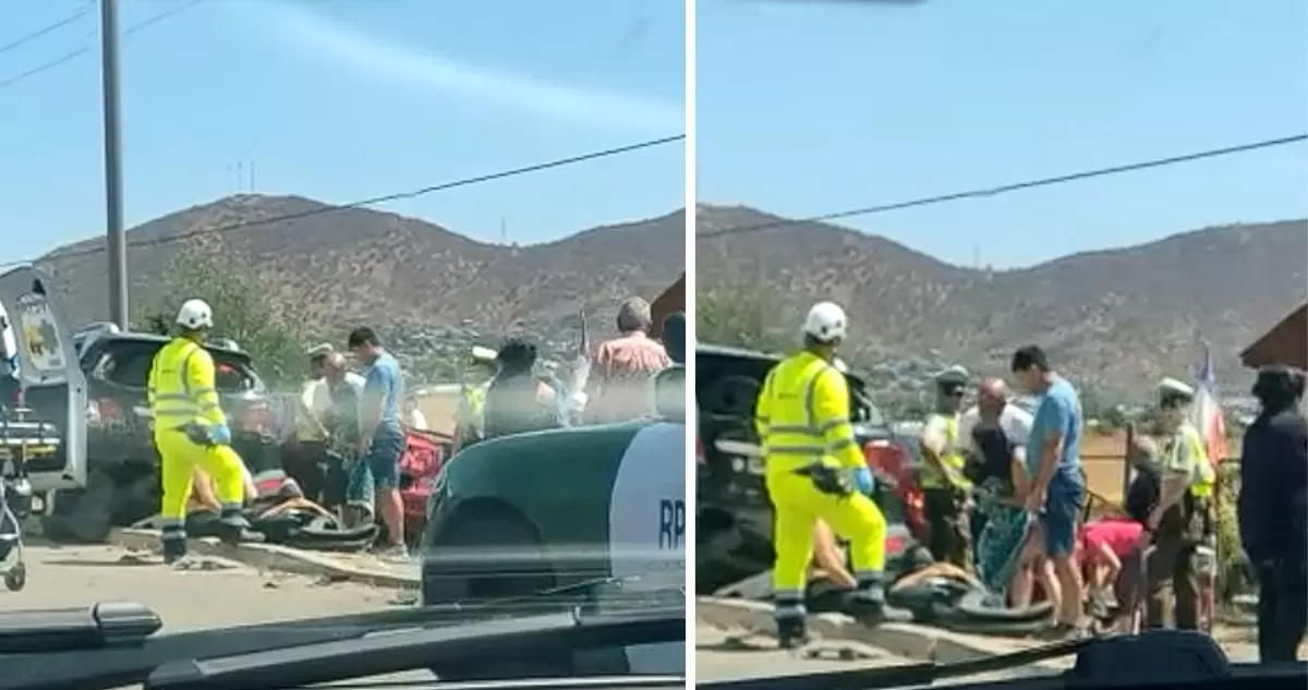 Chile: Multiple accident in Nogales leaves one dead, seven injured: two children