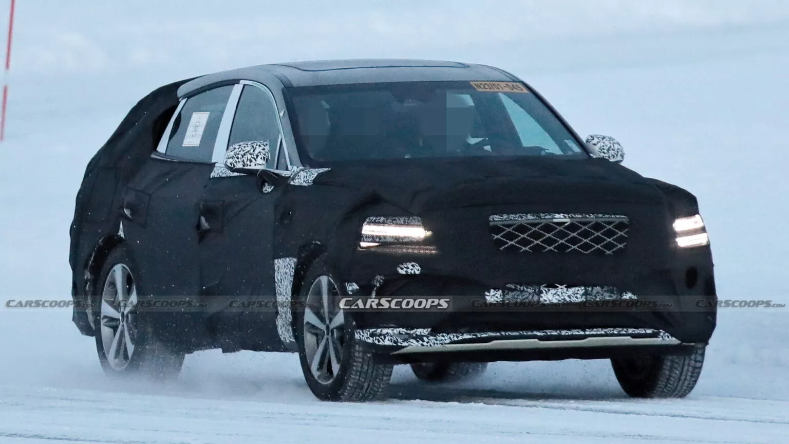 Genesis GV80 Coupe 2024 is spied on winter tests in Europe (+ Images)